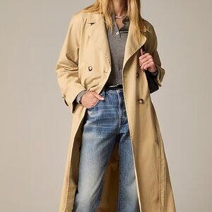 J.Crew Relaxed heritage trench coat in chino NWT